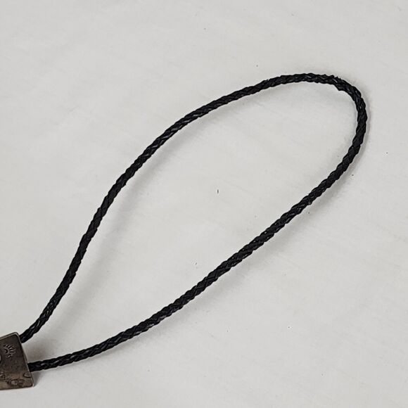 Vintage Sterling Silver Bolo Tie Slide Native American Turquoise Bear Claw LP - Picture 11 of 11